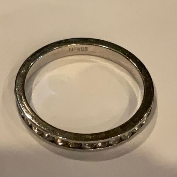 Sterling silver eternity band  - Picture 1 of 3
